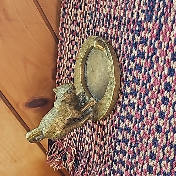 1930's Brass Cat Ashtray - Picture 3 of 5